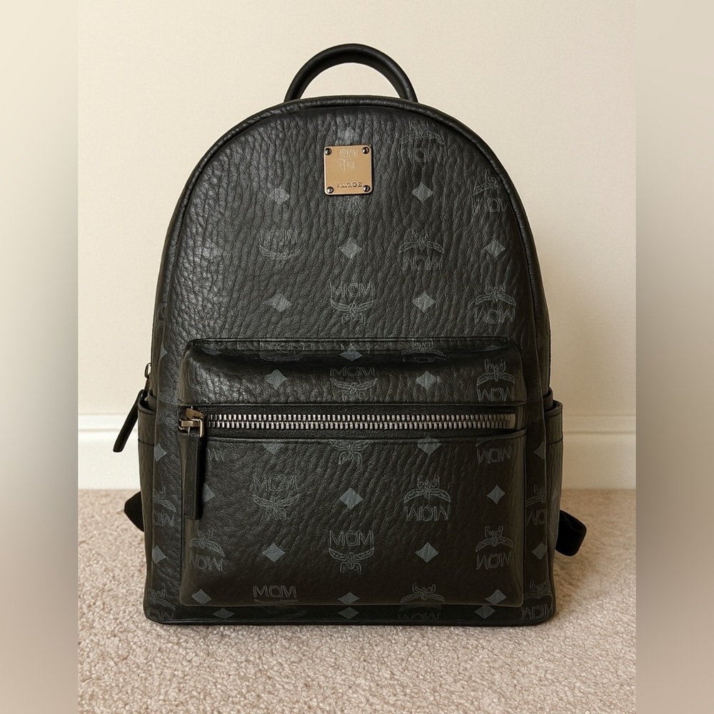 MCM Monogram Black Backpack